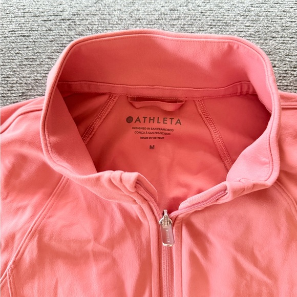 Athleta Pink Utility Jacket with Mock Neck and Fitted Silhouette - Picture 3 of 3